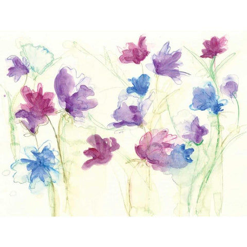 Spring Garden VII Gold Ornate Wood Framed Art Print with Double Matting by Adkin, Arielle