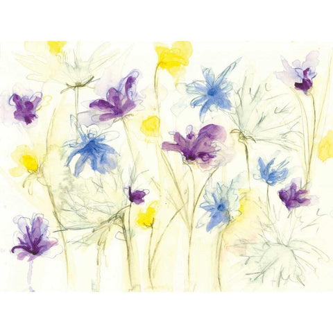 Spring Garden VIII Gold Ornate Wood Framed Art Print with Double Matting by Adkin, Arielle