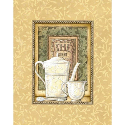 The Vert Gold Ornate Wood Framed Art Print with Double Matting by Audrey, Charlene