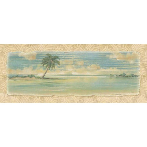 Oasis I Gold Ornate Wood Framed Art Print with Double Matting by Audrey, Charlene