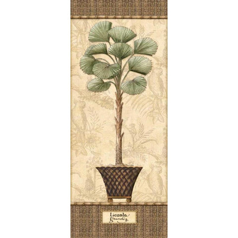 Botanical Palm I Gold Ornate Wood Framed Art Print with Double Matting by Audrey, Charlene