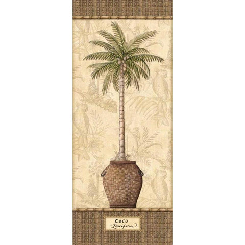 Botanical Palm III Gold Ornate Wood Framed Art Print with Double Matting by Audrey, Charlene