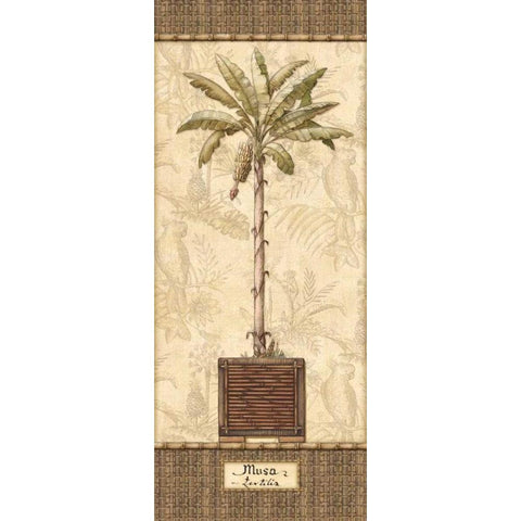 Botanical Palm IV White Modern Wood Framed Art Print by Audrey, Charlene