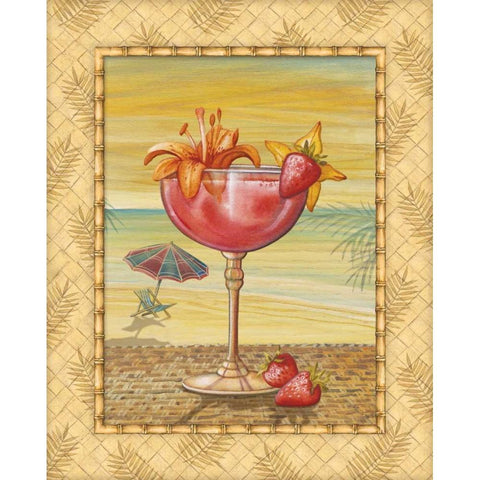 Island Nectar I Gold Ornate Wood Framed Art Print with Double Matting by Audrey, Charlene