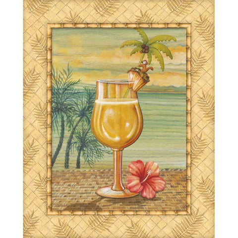 Island Nectar IV Gold Ornate Wood Framed Art Print with Double Matting by Audrey, Charlene