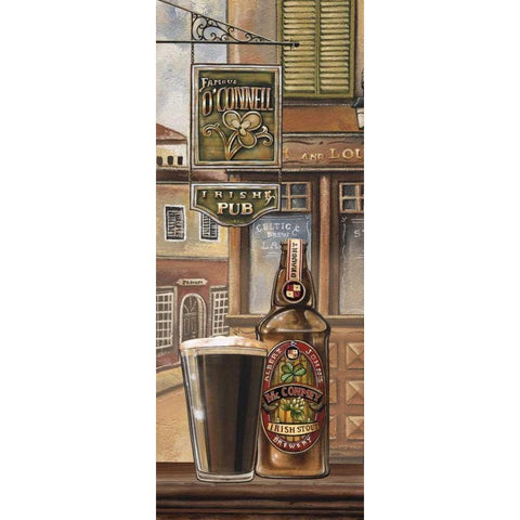 Irish Beer Gold Ornate Wood Framed Art Print with Double Matting by Audrey, Charlene