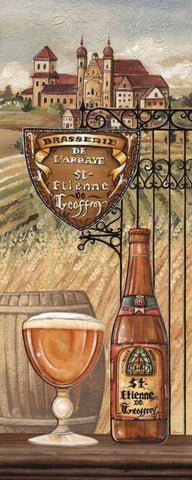 Belgium Beer Black Ornate Wood Framed Art Print with Double Matting by Audrey, Charlene