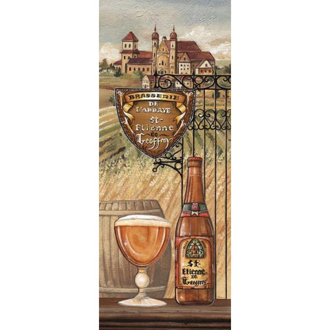 Belgium Beer Gold Ornate Wood Framed Art Print with Double Matting by Audrey, Charlene