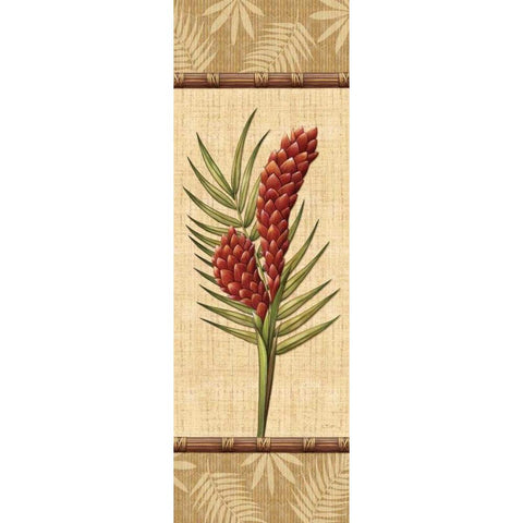 Fleurs Exotiques I Gold Ornate Wood Framed Art Print with Double Matting by Audrey, Charlene