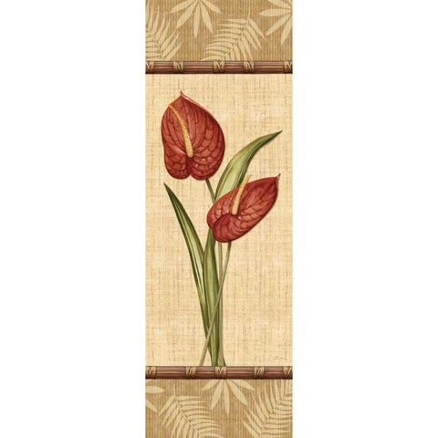 Fleurs Exotiques III Gold Ornate Wood Framed Art Print with Double Matting by Audrey, Charlene