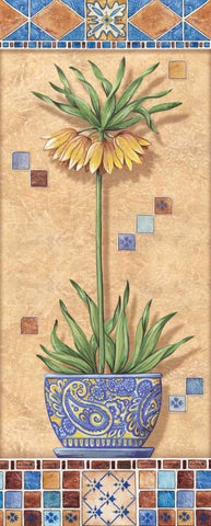 Flower in Greece IV White Modern Wood Framed Art Print with Double Matting by Audrey, Charlene