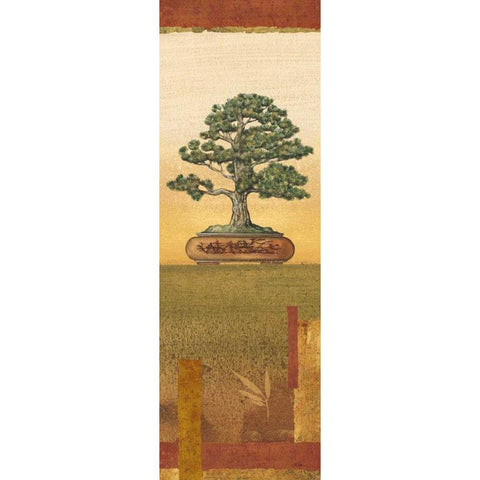 Bonsai I Gold Ornate Wood Framed Art Print with Double Matting by Audrey, Charlene