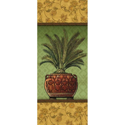 Tropical Plants II Black Modern Wood Framed Art Print with Double Matting by Audrey, Charlene