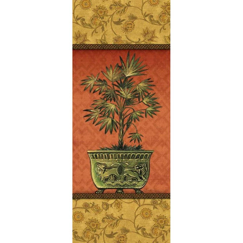 Tropical Plants III Gold Ornate Wood Framed Art Print with Double Matting by Audrey, Charlene