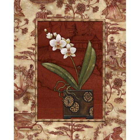 Osaca Floral II White Modern Wood Framed Art Print by Audrey, Charlene