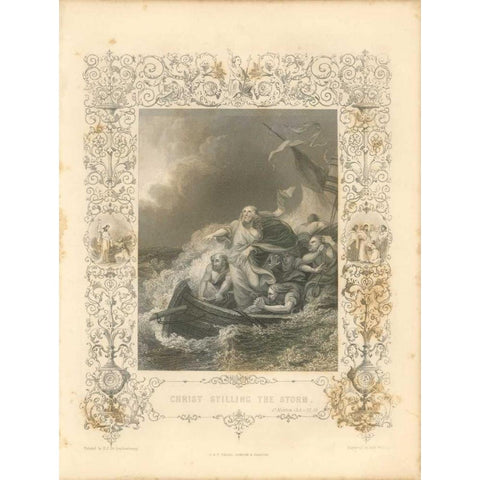 Faith Engraving II Gold Ornate Wood Framed Art Print with Double Matting by Babbitt, Gwendolyn