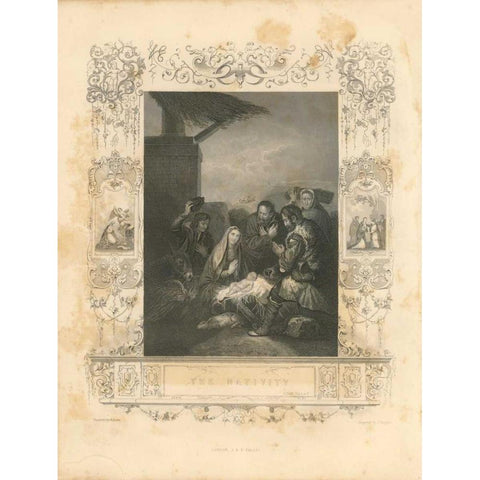 Faith Engraving IV Gold Ornate Wood Framed Art Print with Double Matting by Babbitt, Gwendolyn