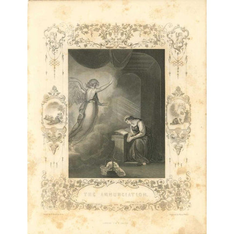 Faith Engraving VI Gold Ornate Wood Framed Art Print with Double Matting by Babbitt, Gwendolyn