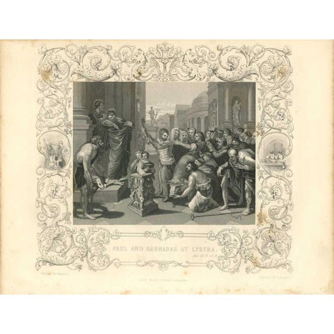 Faith Engraving X Gold Ornate Wood Framed Art Print with Double Matting by Babbitt, Gwendolyn