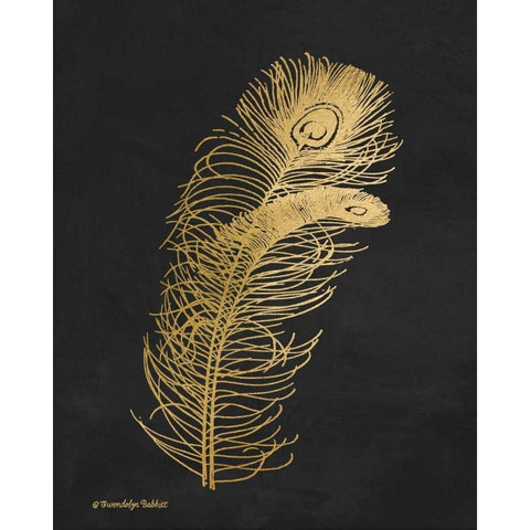 Feather on Black II White Modern Wood Framed Art Print by Babbitt, Gwendolyn