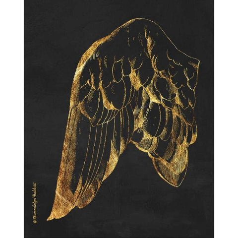 Gold Wing I Gold Ornate Wood Framed Art Print with Double Matting by Babbitt, Gwendolyn