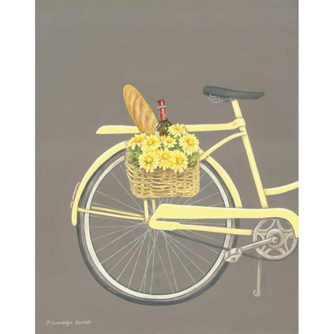 Bicycle I Gold Ornate Wood Framed Art Print with Double Matting by Babbit, Gwendolyn