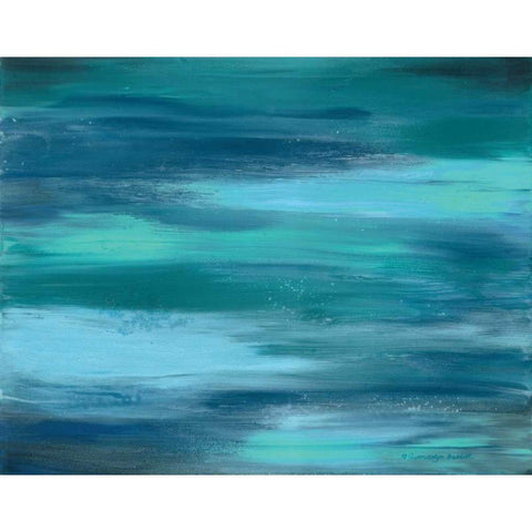 Ocean Colors II White Modern Wood Framed Art Print by Babbitt, Gwendolyn