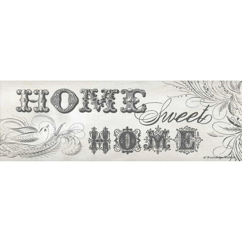 Home Sweet Home II White Modern Wood Framed Art Print by Babbitt, Gwendolyn