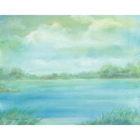 Marsh White Modern Wood Framed Art Print by Babbitt, Gwendolyn