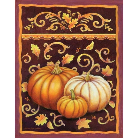 Autumn Celebration II Black Modern Wood Framed Art Print with Double Matting by Babbitt, Gwendolyn