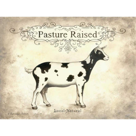 Pasture Raised Black Modern Wood Framed Art Print with Double Matting by Babbitt, Gwendolyn