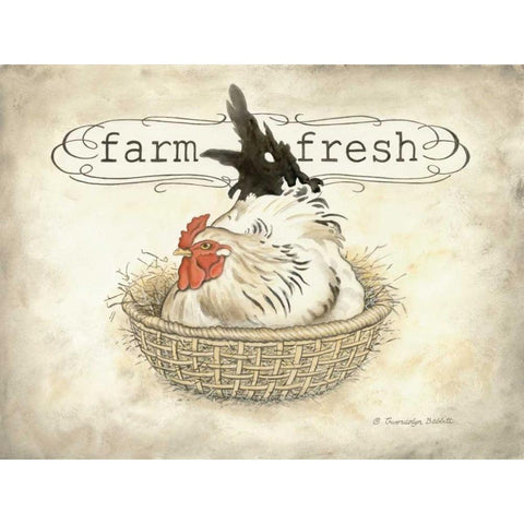 Farm Fresh Black Modern Wood Framed Art Print with Double Matting by Babbitt, Gwendolyn