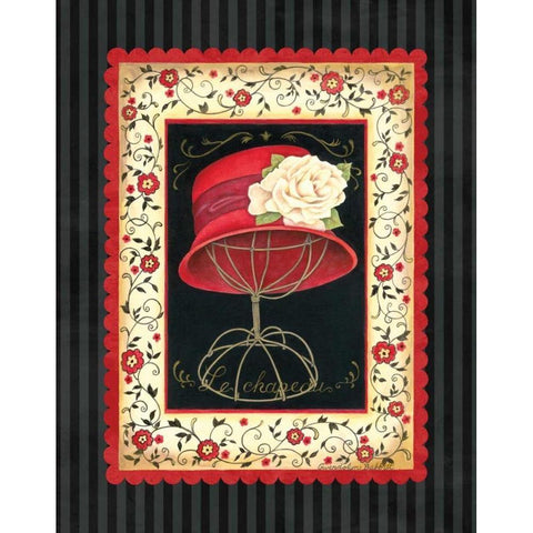 Dressed in Red I Black Modern Wood Framed Art Print with Double Matting by Babbitt, Gwendolyn