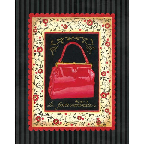 Dressed in Red II White Modern Wood Framed Art Print by Babbitt, Gwendolyn