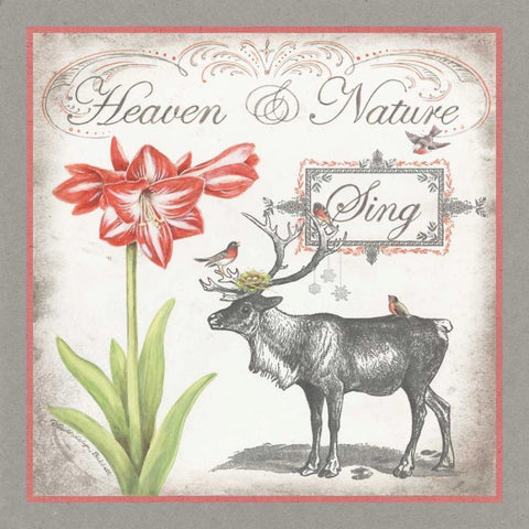 Heaven and Nature Black Ornate Wood Framed Art Print with Double Matting by Babbitt, Gwendolyn