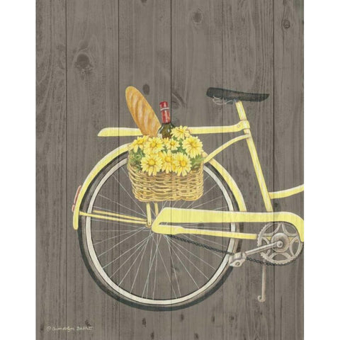 Spring Bike I Gold Ornate Wood Framed Art Print with Double Matting by Babbitt, Gwendolyn