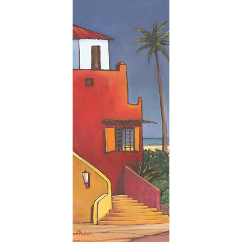 Casita I White Modern Wood Framed Art Print by Brent, Paul