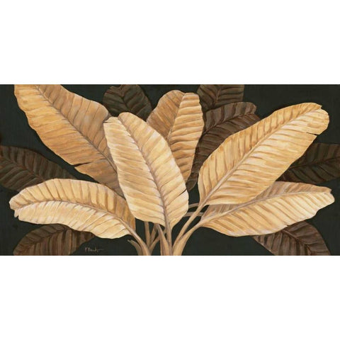 Calypso Leaves I Gold Ornate Wood Framed Art Print with Double Matting by Brent, Paul