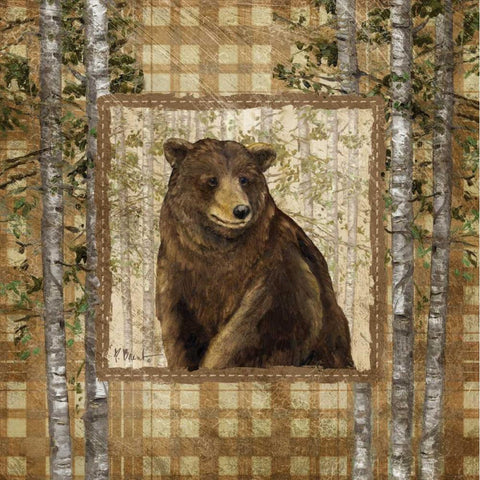 Lodge Portrait II Gold Ornate Wood Framed Art Print with Double Matting by Brent, Paul