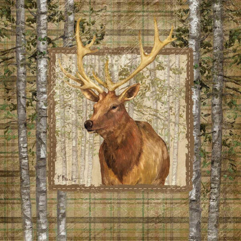 Lodge Portrait III White Modern Wood Framed Art Print with Double Matting by Brent, Paul