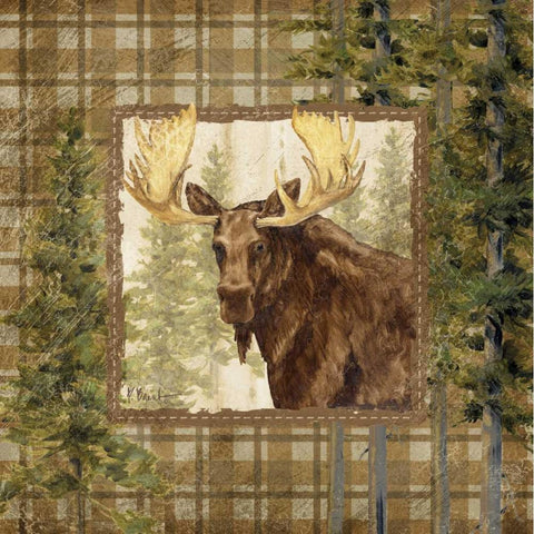 Lodge Portrait IV Gold Ornate Wood Framed Art Print with Double Matting by Brent, Paul