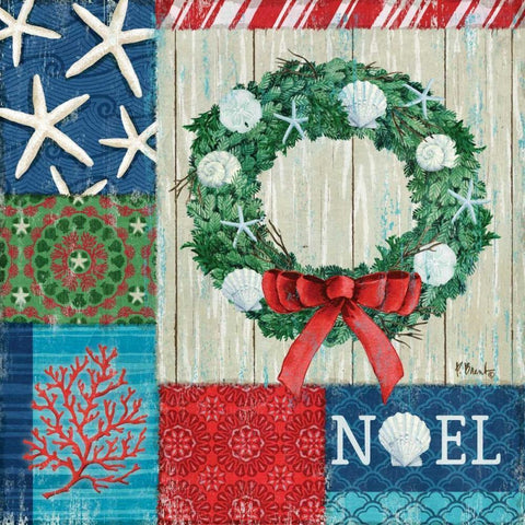 Beach Holiday I Black Modern Wood Framed Art Print by Brent, Paul