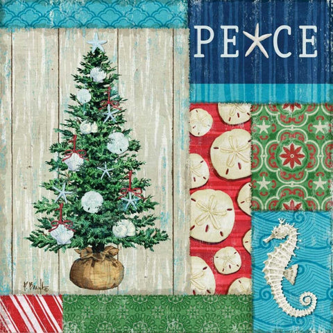 Beach Holiday II Black Modern Wood Framed Art Print by Brent, Paul