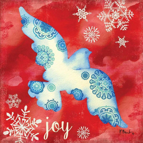 Peace Dove I Black Modern Wood Framed Art Print by Brent, Paul