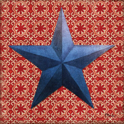 American Star II Black Modern Wood Framed Art Print by Brent, Paul