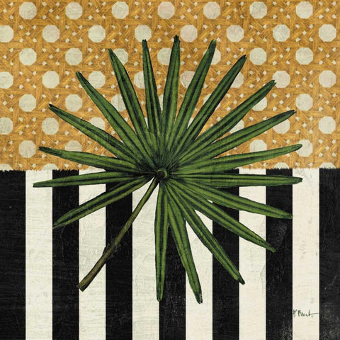 Knox Palm Fronds I Black Modern Wood Framed Art Print with Double Matting by Brent, Paul