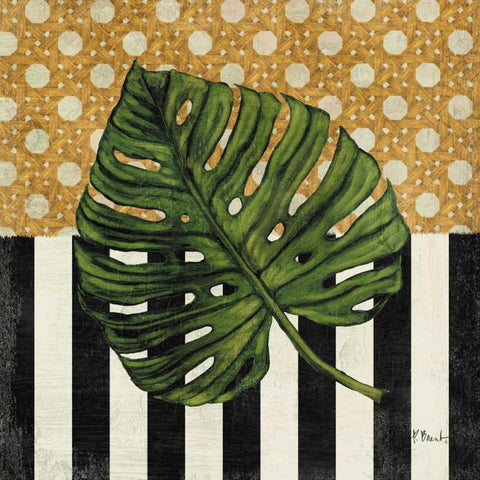 Knox Palm Fronds II Black Ornate Wood Framed Art Print with Double Matting by Brent, Paul