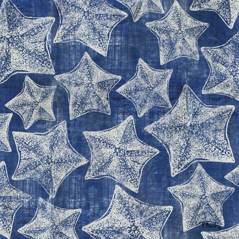 Maritime Shell Repeat I Gold Ornate Wood Framed Art Print with Double Matting by Brent, Paul