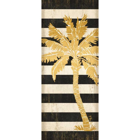 Gold Coast Palm Black Modern Wood Framed Art Print with Double Matting by Brent, Paul