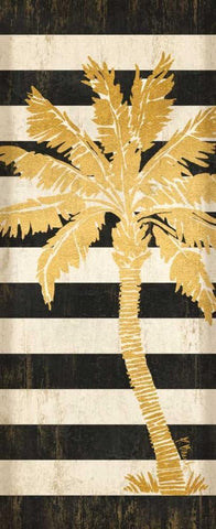 Gold Coast Palm Black Ornate Wood Framed Art Print with Double Matting by Brent, Paul